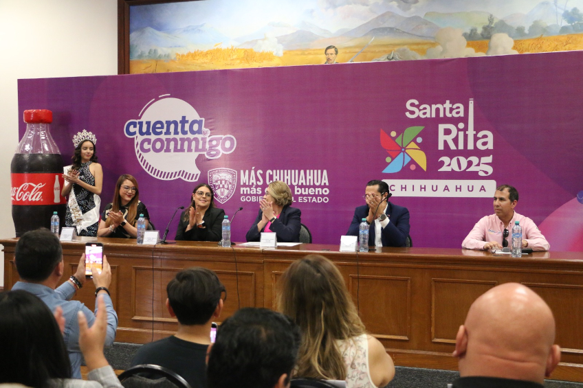 Rueda de prensa Feria Santa Rita 2025, elenco Teatro del Pueblo